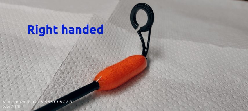 Butt bite indicator left hand orange